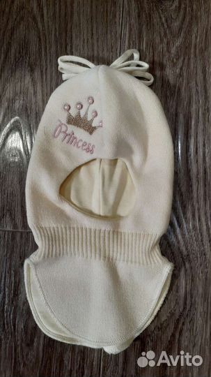Шапка шлем для девочки новая 46