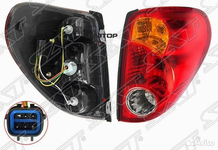 SAT ST-214-1993R Фонарь задний mitsubishi L200 05