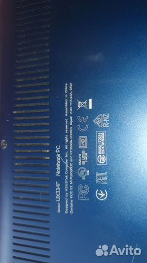 Ноутбук asus ux334f