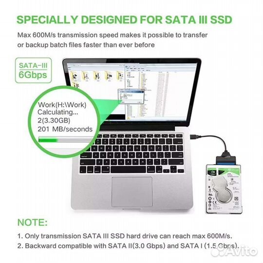 Адаптер переходник hdd и SSD SATA 3 to USB