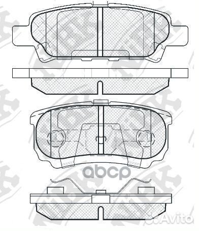 Колодки тормозные дисковые задние NiBK PN3502 Я