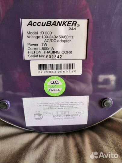 Детектор банкнот Accubanker D-200