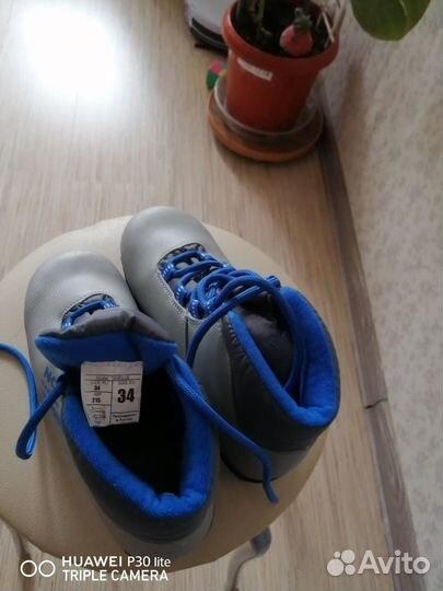 Лыжные ботинки, 34 размер