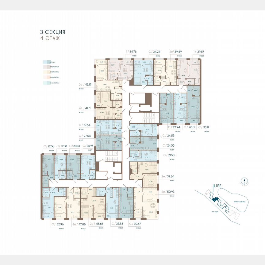 Апартаменты-студия, 28,2 м², 4/8 эт.