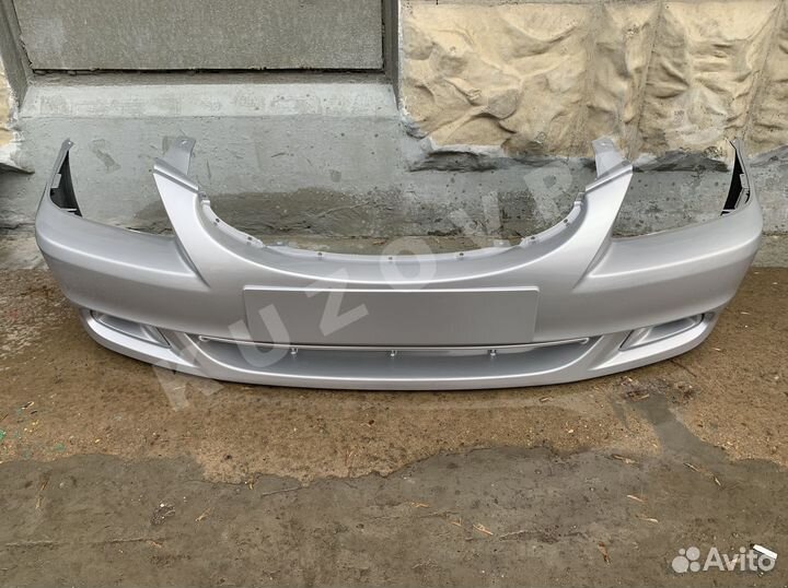 Бампер передний серебро Hyundai Accent 2
