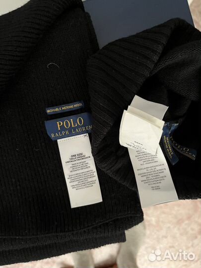 Шапка с шарфом унисекс