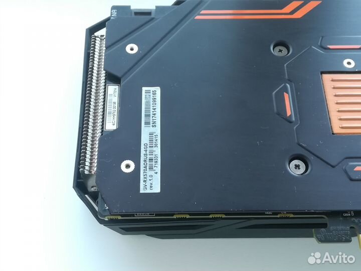 Видеокарта Gigabyte RX570 aorus 4GB
