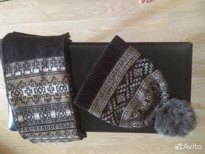 Набор зимний шапка и шарф