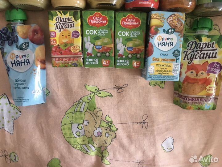 Безмолочная каша пюре сок