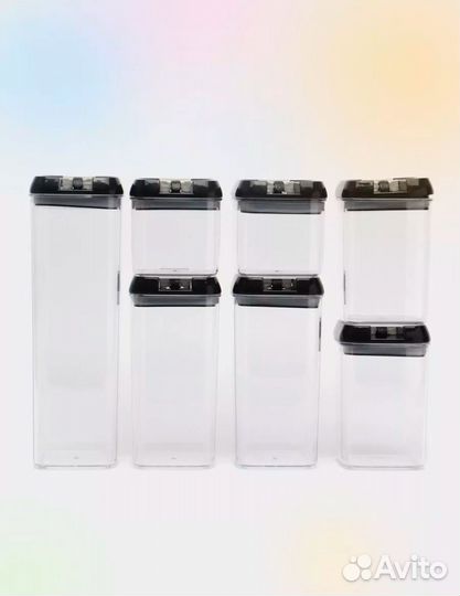 Набор контейнеров с вакуумной крышкой 7 шт