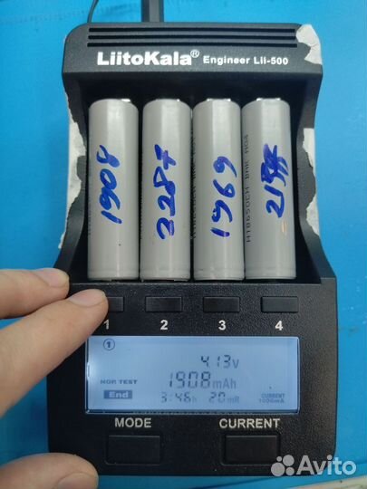 Аккумуляторы 18650 б/у 1500-3000мАч