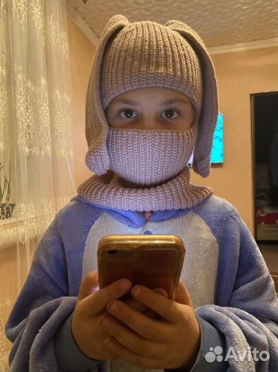 Шапка шлем балаклава с ушами