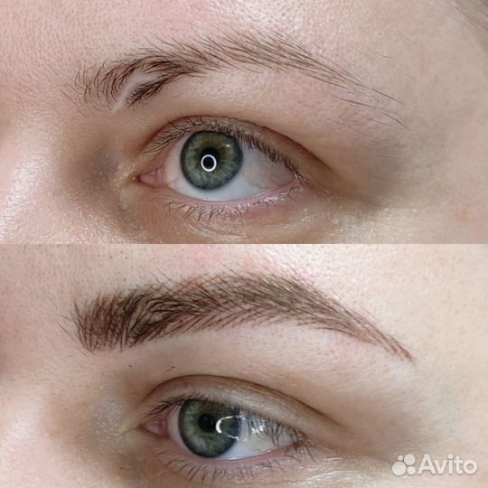 Перманентный макияж бровей