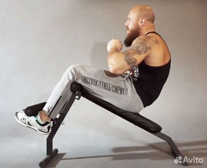 Скамья для пресса и спины 2 в 1