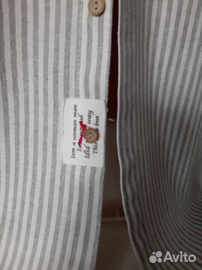 Рубашка льняная плотная