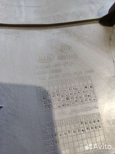 Обшивка средней стойки накладка ремня безопасности