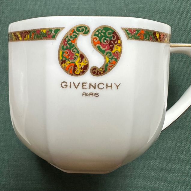 Givenchy фарфоровая чайная тройка, винтаж