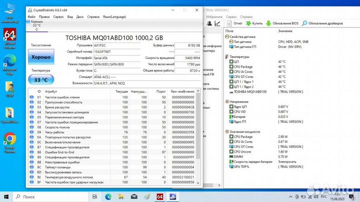 Ноутбук HP Core i7 пятого поколения