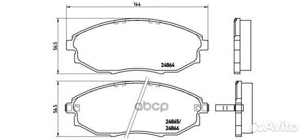 Колодки chevrolet (SGM) epica 04/06-12/15 P100