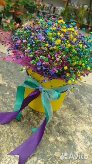 Гипсофила композиции стаканчики коробки