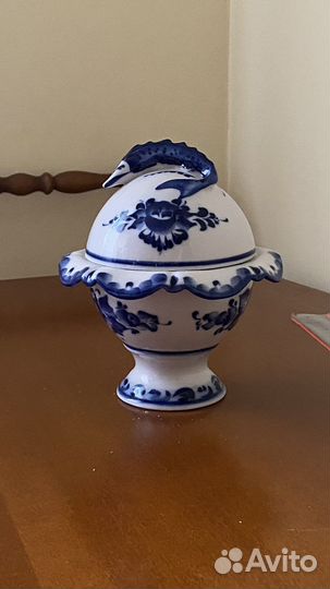 Икорница Гжель