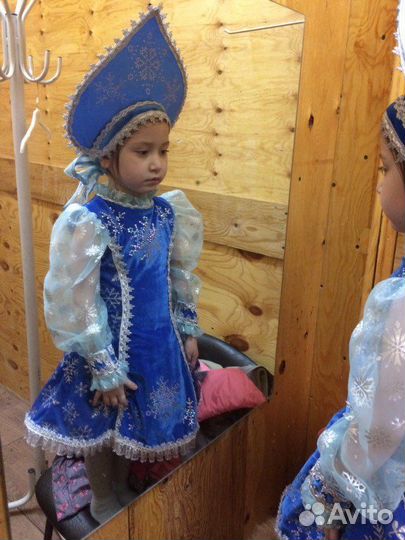 Костюм снегурочки детский 4-5 лет (104/110)