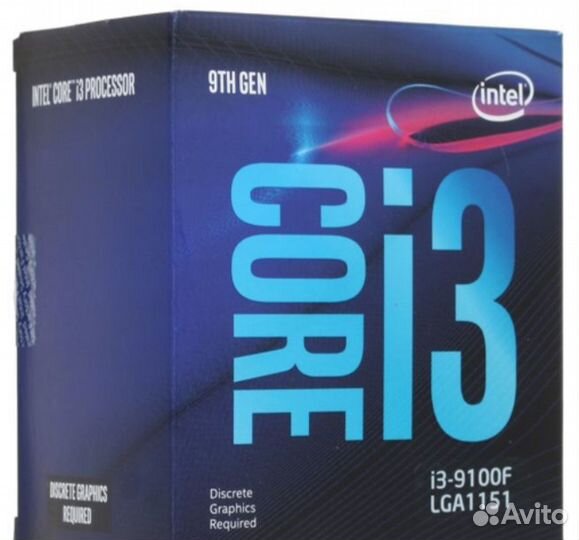 Процессор intel core i3 9100f