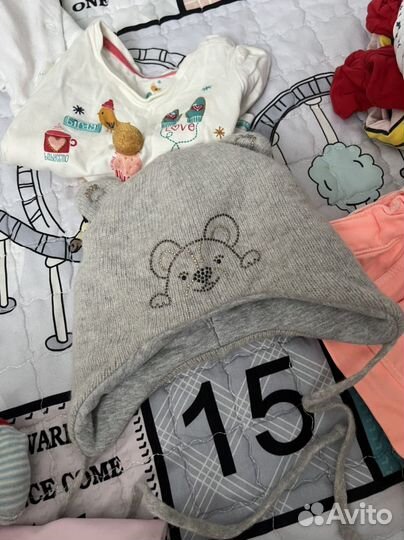 Вещи на девочку большим пакетом 6-9 м, Zara,MC