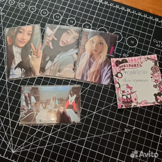 Официальные карты минджи, хэрин, newjeans