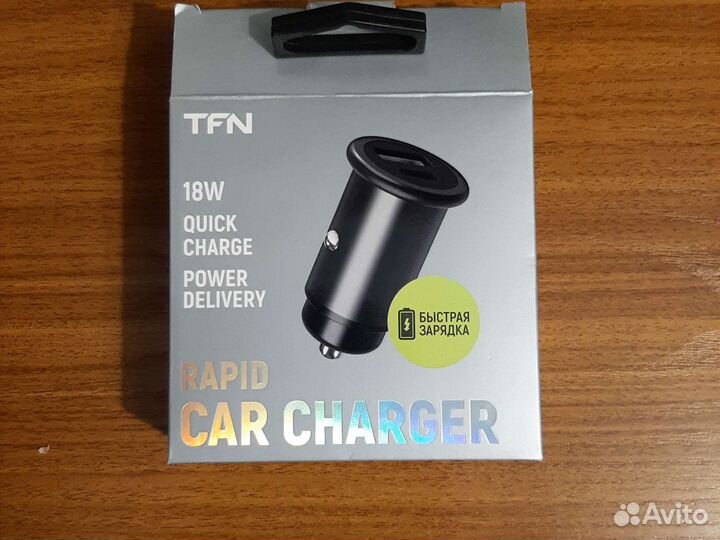 Автомобильное зарядное устройство TFN Rapid QC+PD