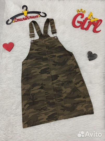 Фирменные летние платья ромпера девочки 116-122 см