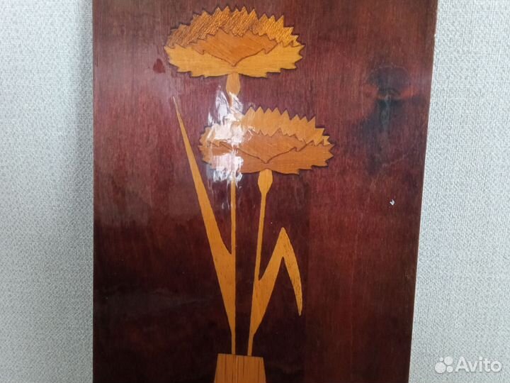 Сувенир СССР панно Гвоздики