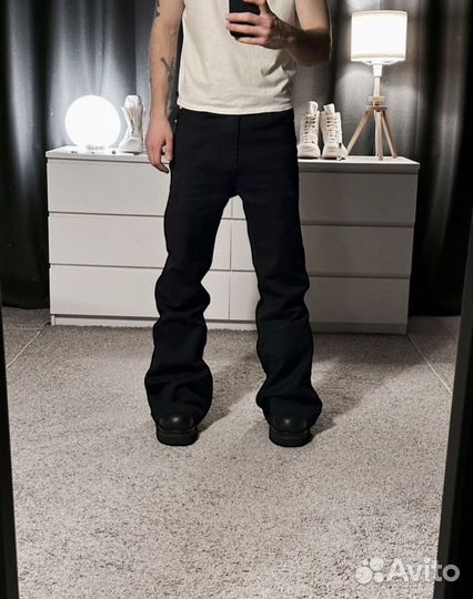 Джинсы Tapered silhouette jeans, Rick Owens style