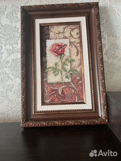 Картина вышивка ручная работа
