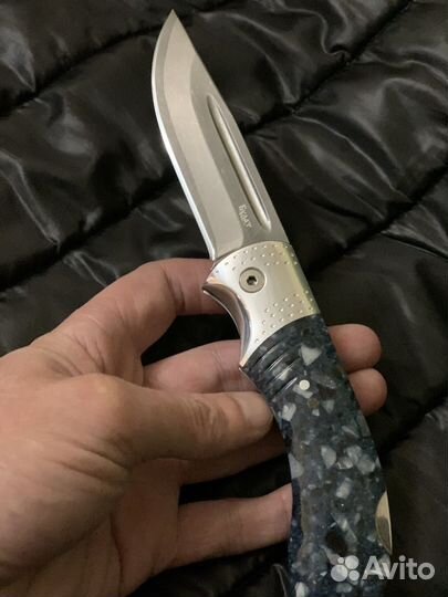 Нож складной сталь Булат. Ручной работы