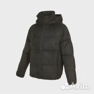 Пуховик Adidas Faux Suede, черный