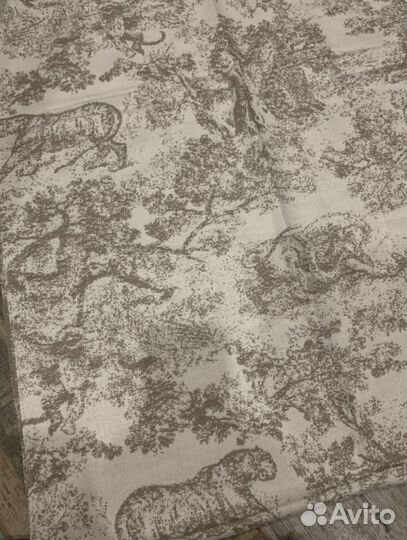 Теплый кашемировый палантин Dior бежевый