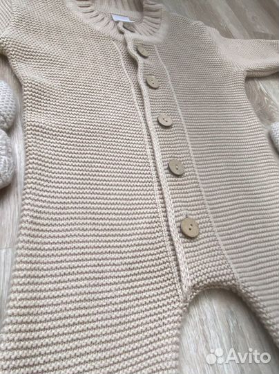 Вязанный комплект на выписку