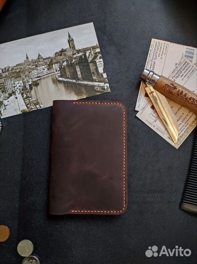 Обложка на паспорт из натуральной кожи