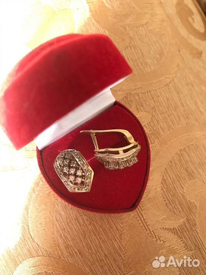 Серьги золото СССР