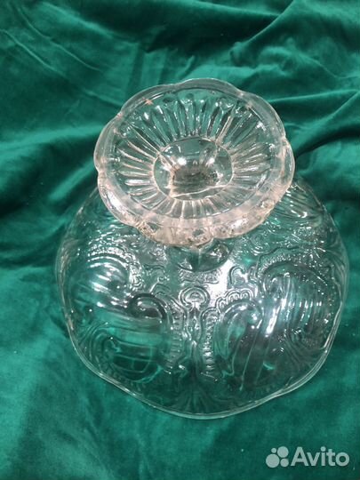 Ваза для фруктов на ножке старинная