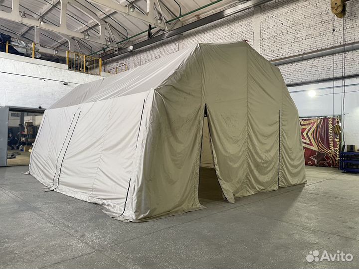 Надувная каркасная палатка 9х4х3