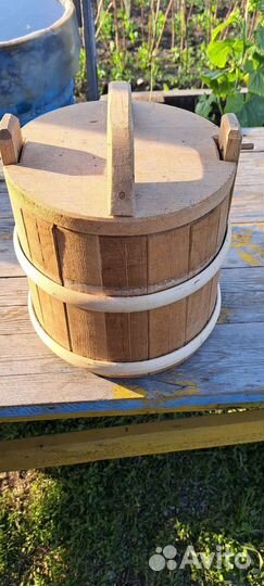 Деревянная бочка для кваса