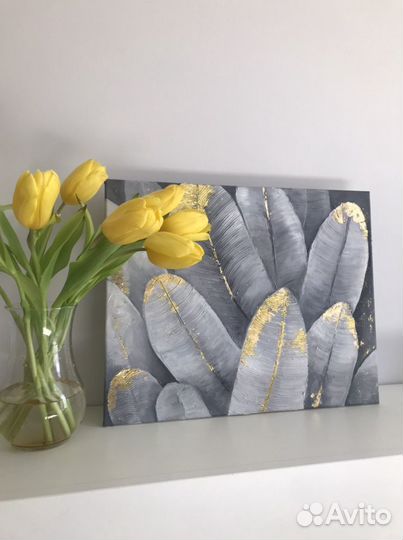 Картина с золотом