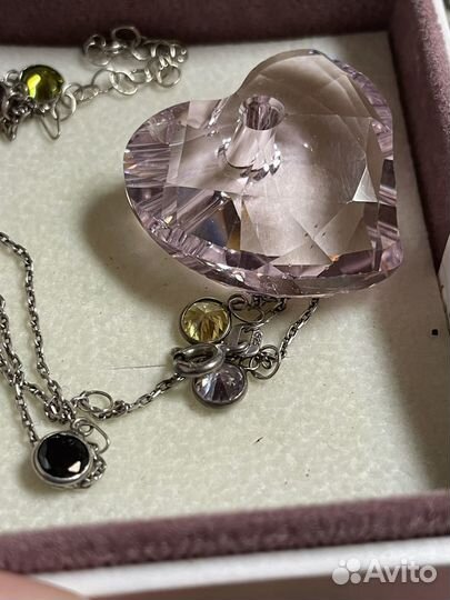 Swarovski кулон сердце