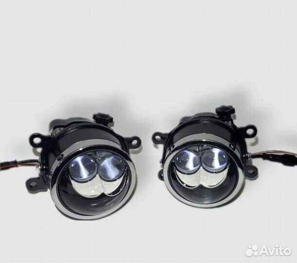Bi LED линзы в птф лазерные на Лада Веста,Рено