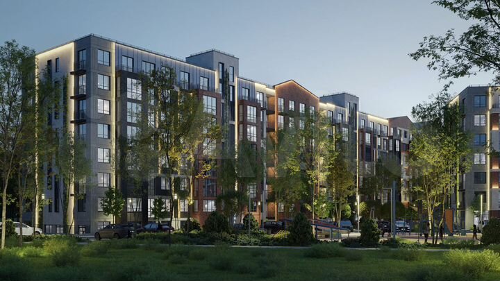 2-к. квартира, 69,1 м², 6/7 эт.