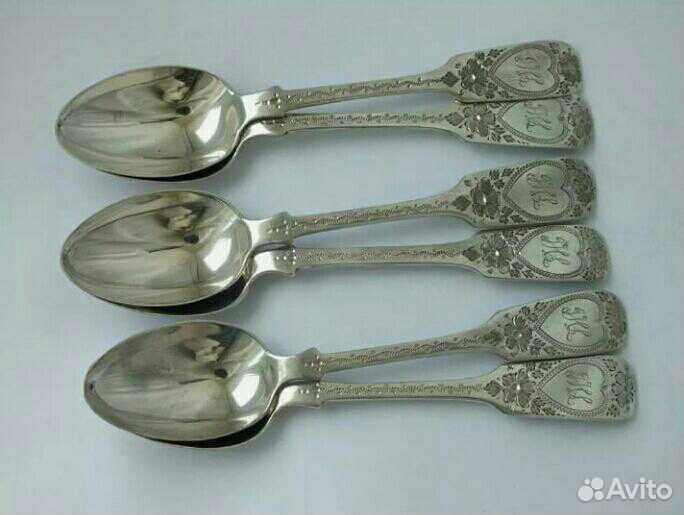 Ложки серебро чайные