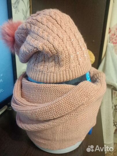 Комплект шапка и шарф