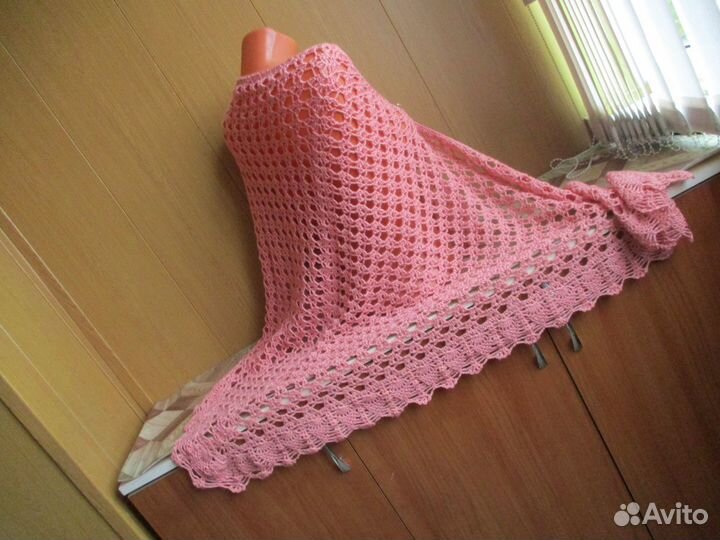 Ажурная шаль крючком